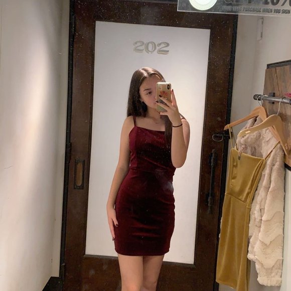 Urban Outfitters Other - UO Genova Velvet Tie-Back Mini Dress